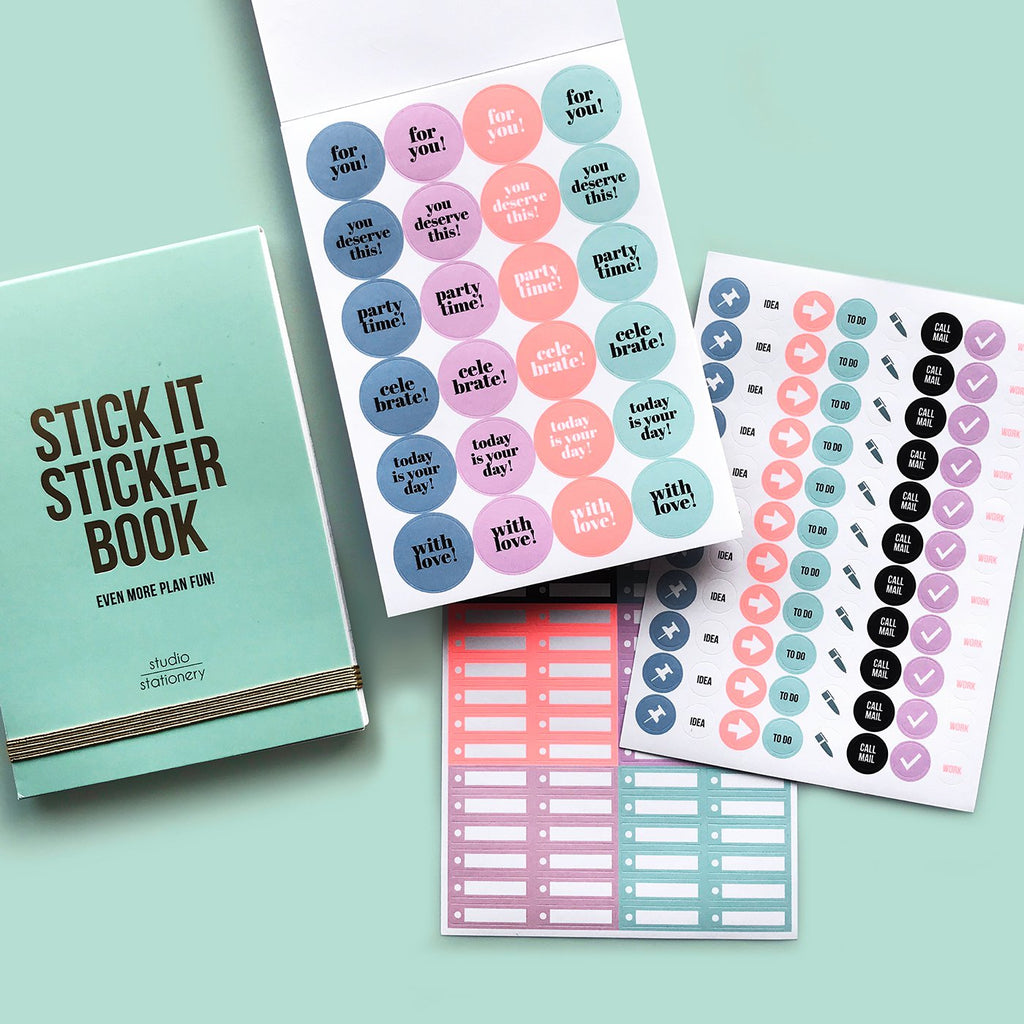 Stick it Stickerbook green, per 6 stuks
