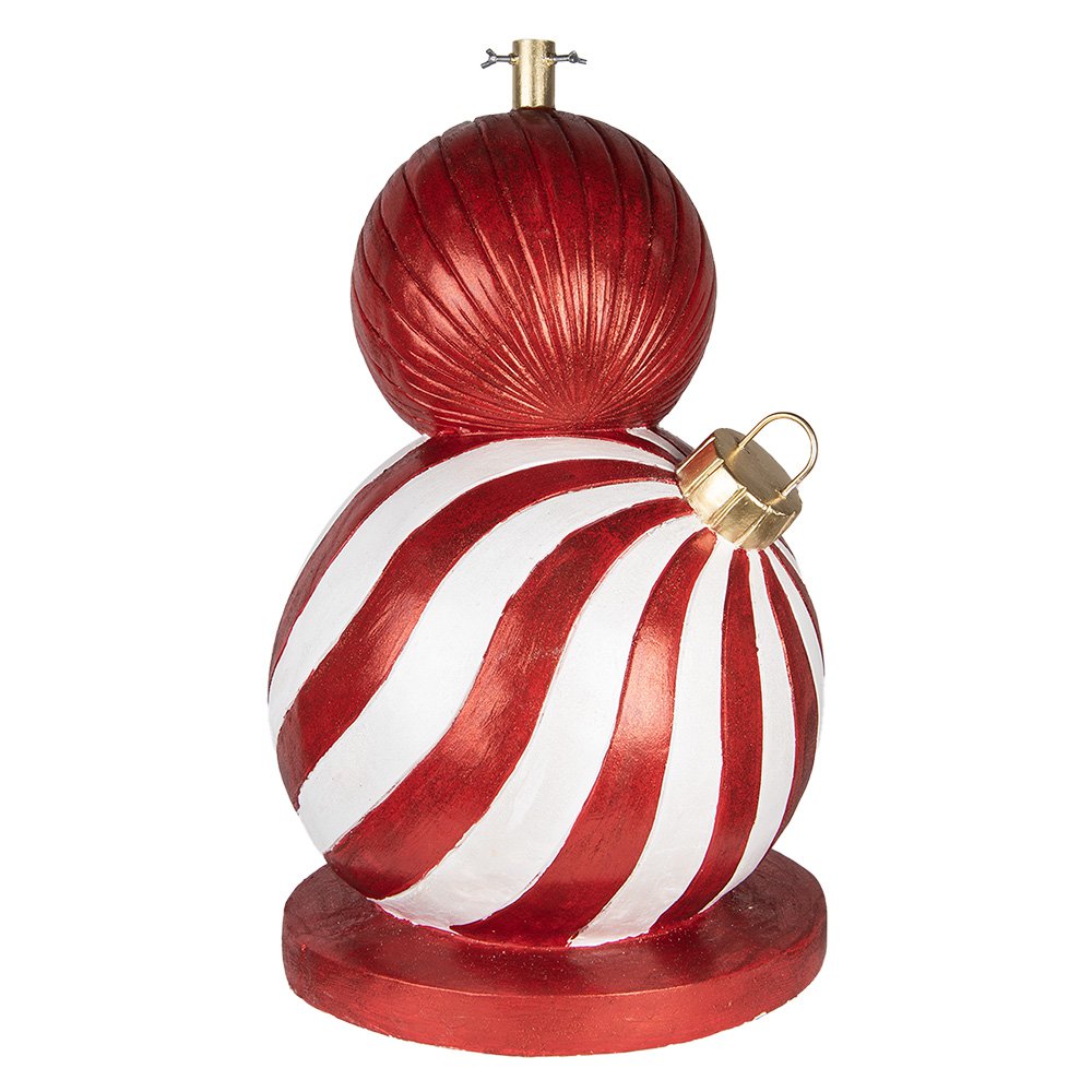 Kerstboom Standaard Ø 55x84 cm Rood Wit Keramisch materiaal