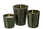 J-Line geurkaars Noa - Herbal Serenity - glas - groen - large - 60U