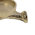 Theelicht Standaard gewei 1 goud 7,5x20x15cm