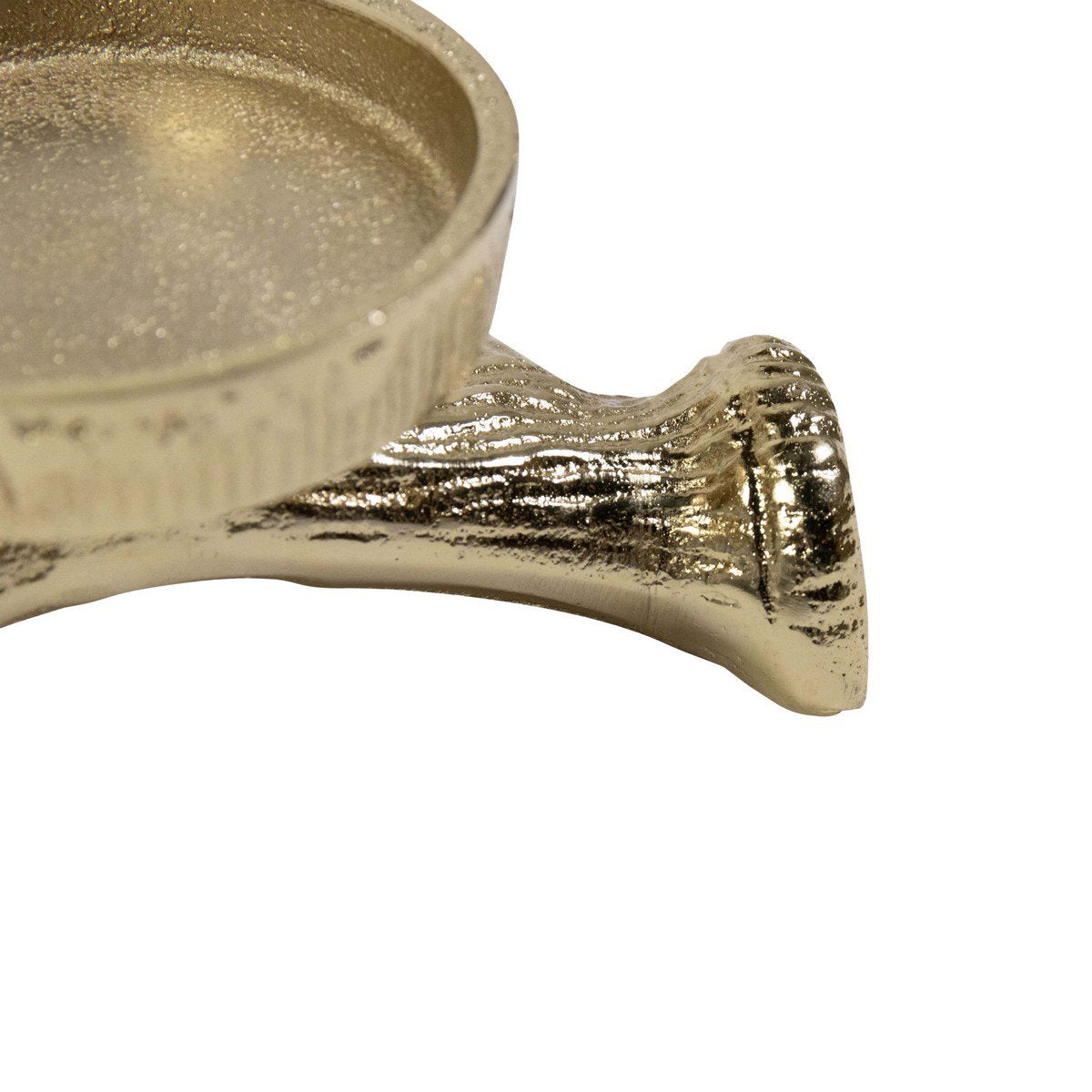 Theelicht Standaard gewei 1 goud 7,5x20x15cm
