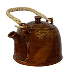 Theepot met Filter 750 ml Bruin Geel Keramiek Theekan