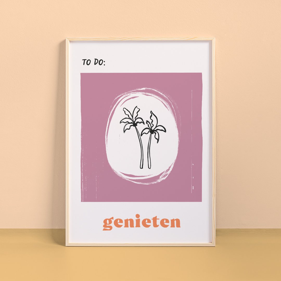 Poster A4 Kleur | Palmbomen