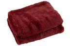 J-Line Plaid cutie - fleece deken – polyester – rood - 180 x 130 cm