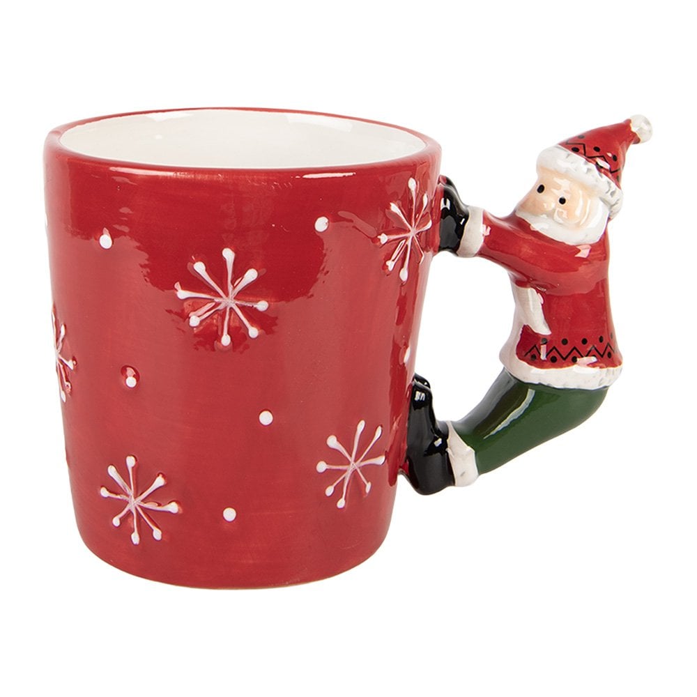 Mok Kerstman 400 ml Rood Keramiek