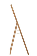 J-Line spiegel Met Voet - glas/sparhout - naturel - 162 x 52 cm