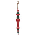 Kersthanger Ø 9x65 cm Rood Groen Metaal
