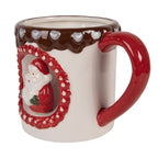 Mok 375 ml Wit Keramiek Kerstman