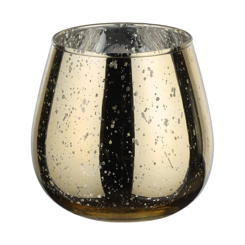 T-lichthouder Bezamby Goud 14x14cm