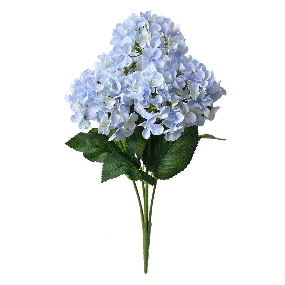 Kunstbloem Hortensia 45 cm Paars Kunststof Kunstplant
