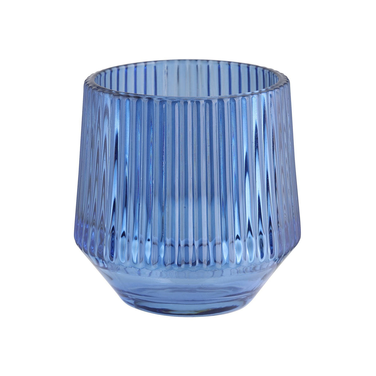 Windlicht Bezamby Blauw 14x14cm