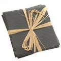 Leisteen onderzetters s/4 10x10cm