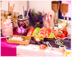 Robotime, DIY Huisje Party Time, DGF03, 30x15x16.5cm