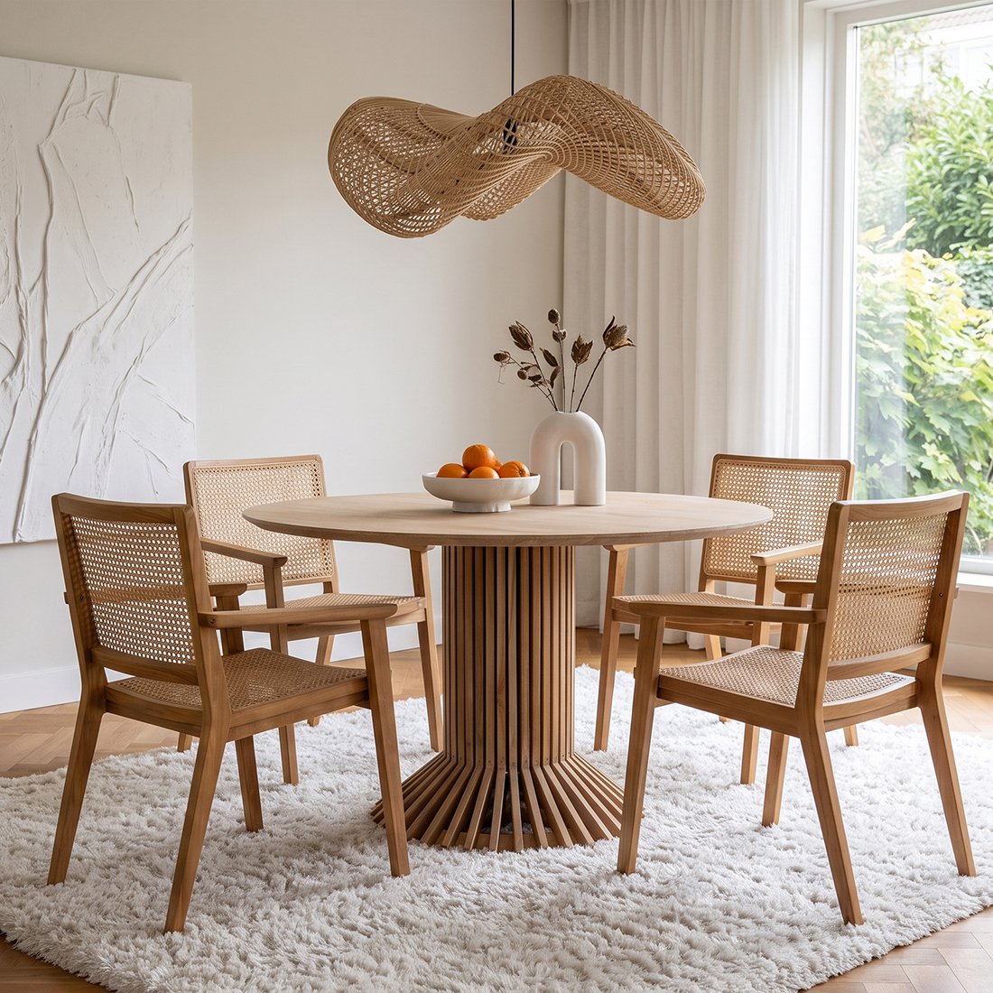 Wave hanglamp naturel large