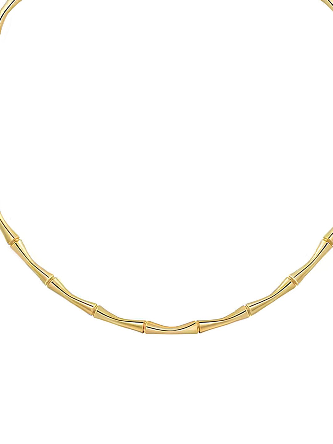 Vergulde minimale ketting – mode-sieraden – minimalistisch design – 12x12,5 cm