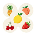 Etiketten - Fruity - Mix - 250 Stuks