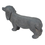 Beeld Hond 74x19x39 cm Grijs Magnesium (MGO)