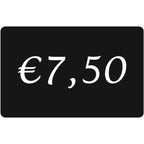 Prijskaart - zwart - € 7.50 - 10 stuks