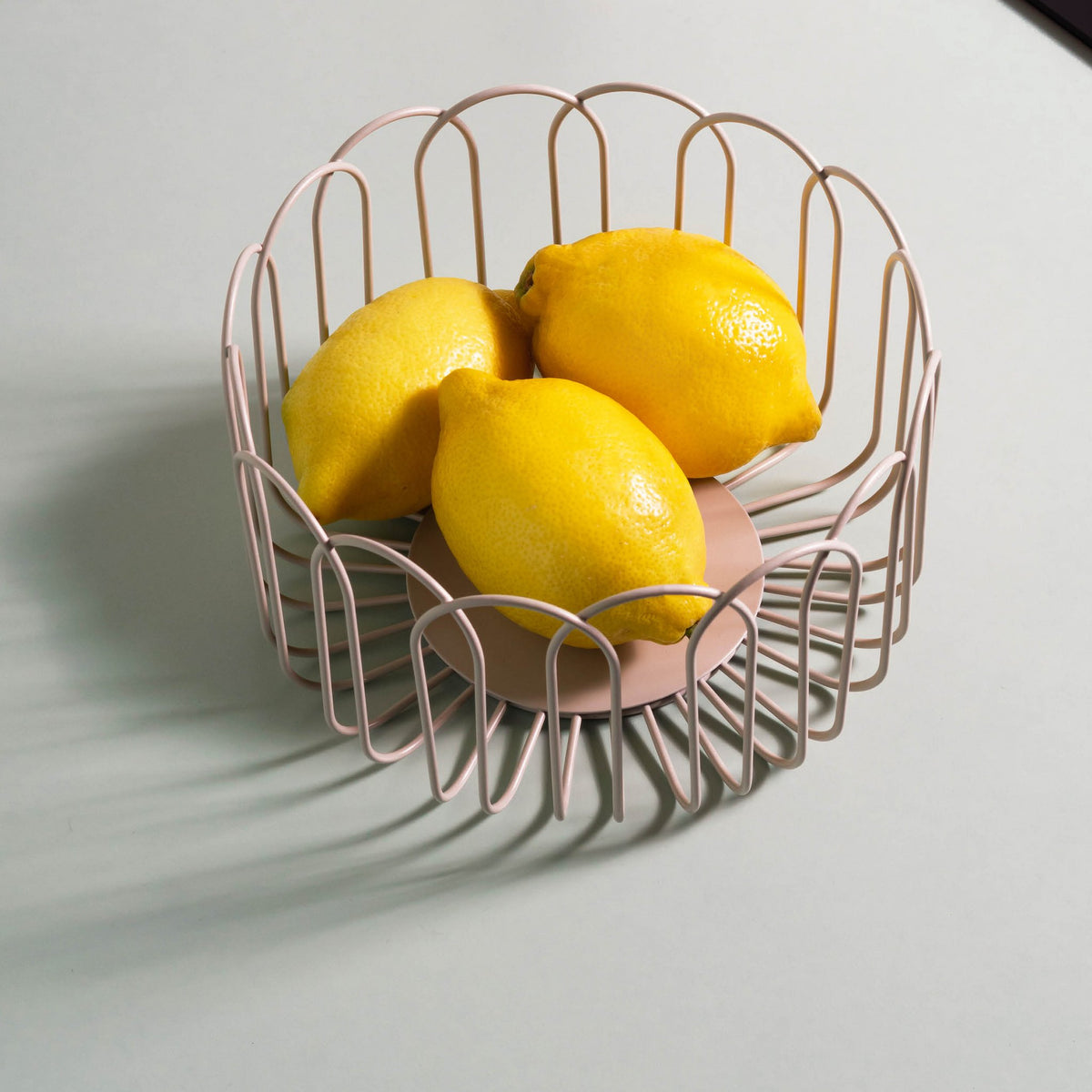 Draadmand 19xh10cm grijze flores
