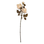 Kunstbloem Roos 70 cm Wit Kunststof