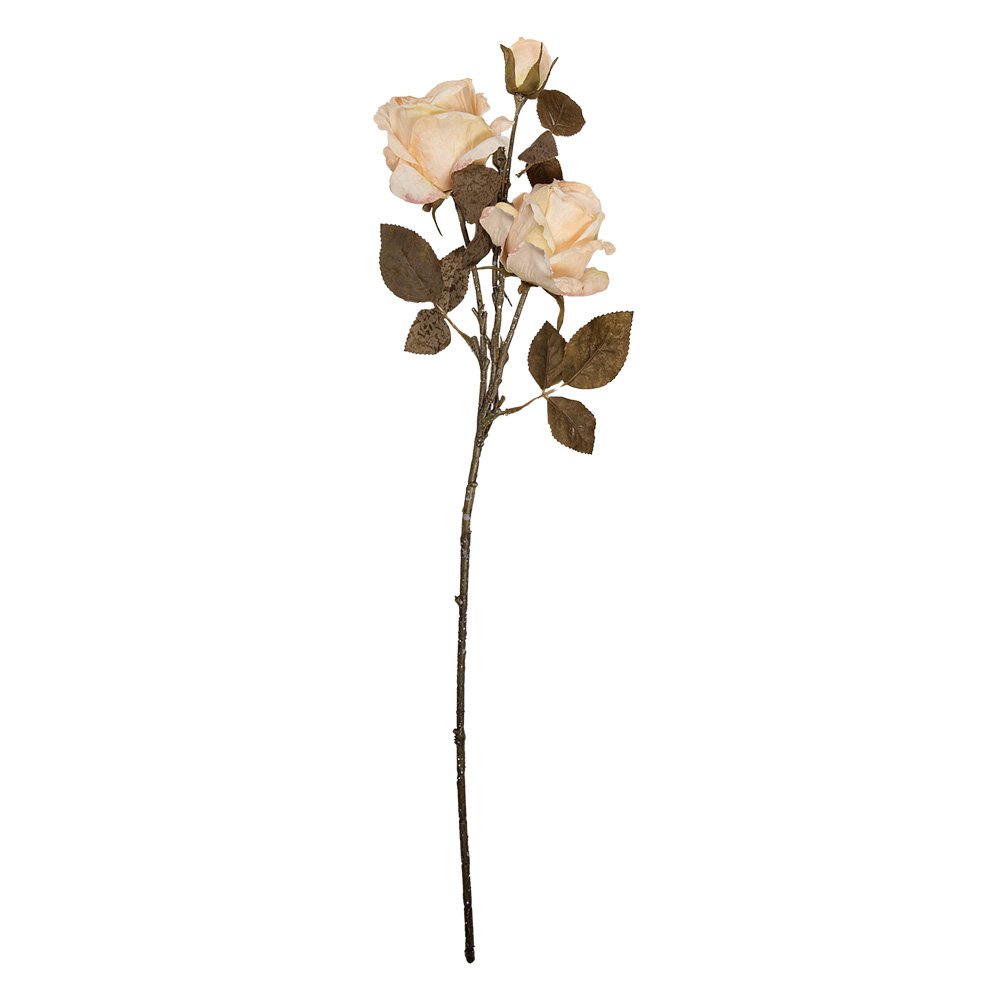Kunstbloem Roos 70 cm Wit Kunststof
