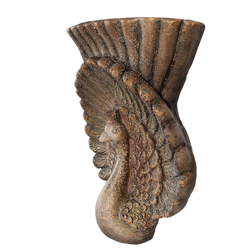 Bloempot 36x12x39 cm Bruin Keramisch materiaal Pauw