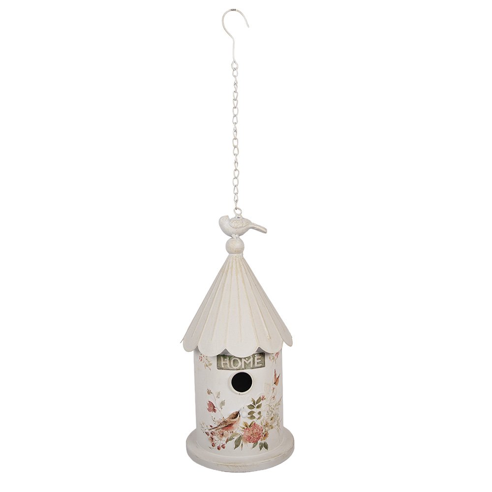 Vogelhuis Ø 19x40 cm Beige Metaal
