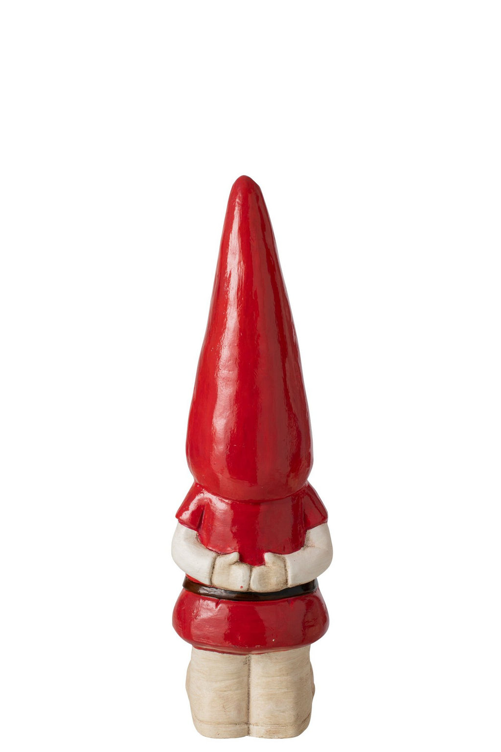 J-Line decoratie Kabouter - magnesium - donkerrood - small
