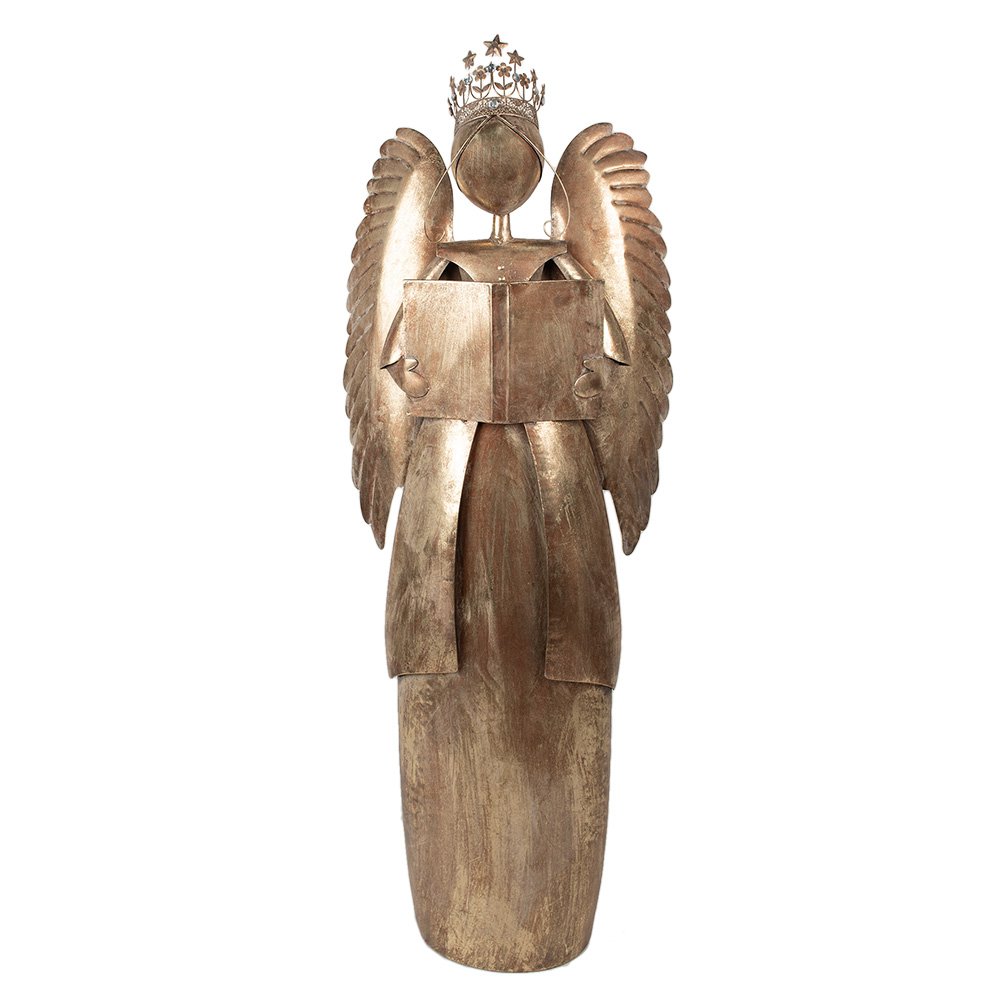 Kerstdecoratie Engel 62x25x169 cm Goudkleurig Metaal