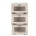 Wandkast 33x25x61 cm Wit Hout