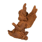 Decoratie Beeld Engel 12 cm Bruin Polyresin Religious sculpture