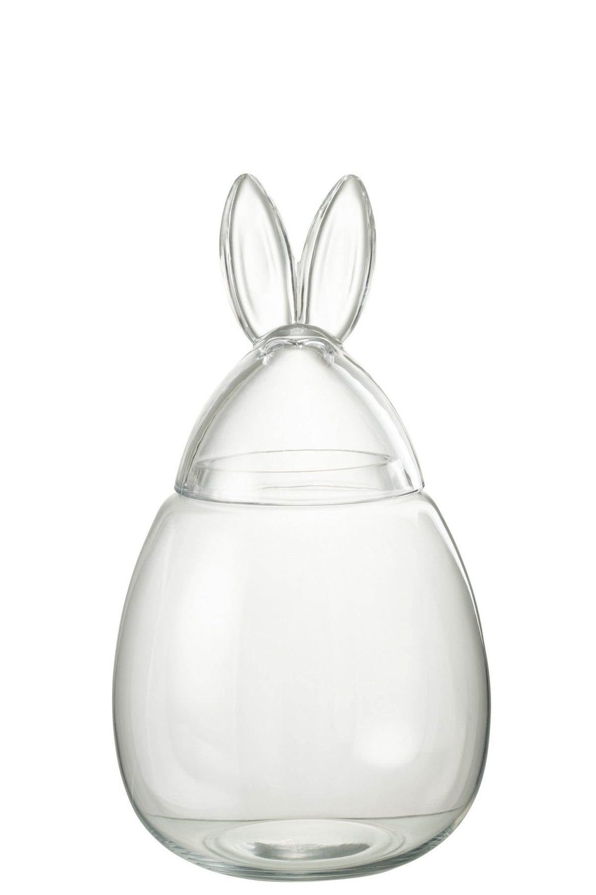 J-Line voorraadpot Konijn - glas - transparant - large
