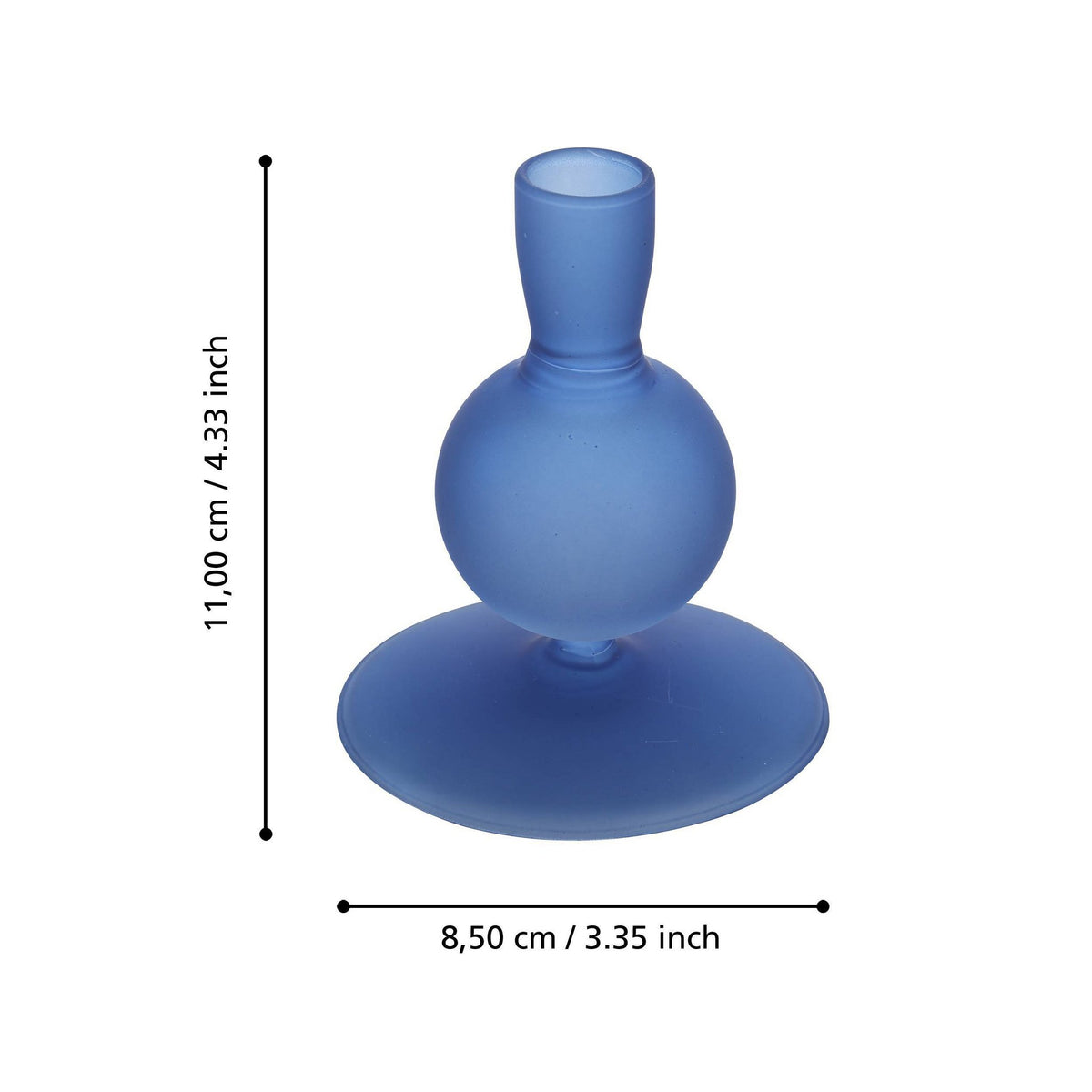 Kandelaar Molume Blauw 8,5x11cm