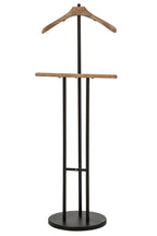 J-Line Kapstok - ijzer - zwart/naturel