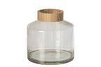 J-Line Vaas - glas - naturel/transparant