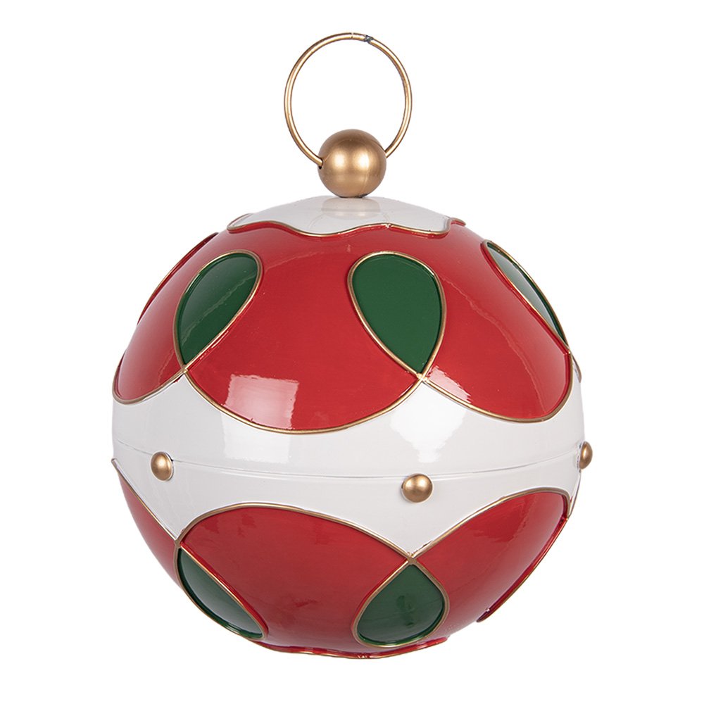Kerstdecoratie Beeld Ø 24x27 cm Rood Metaal