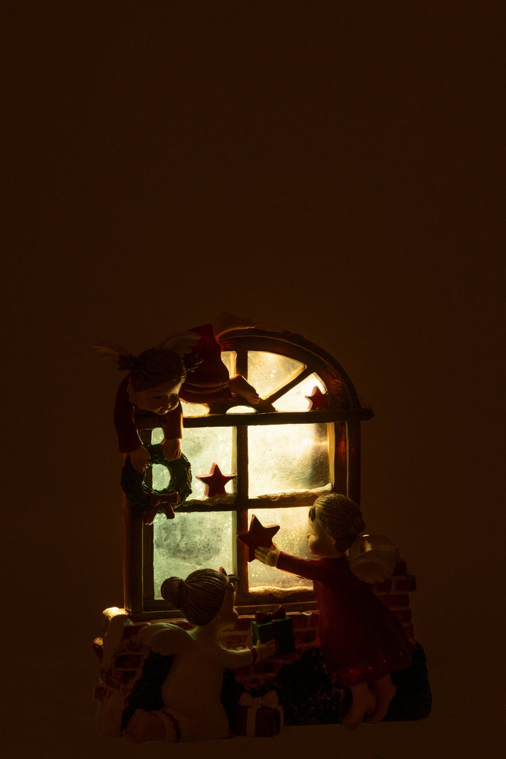 J-Line Engelen Led Venster Resine Mix