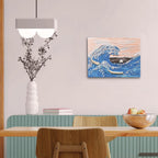 Okto clay DIY 3D Kunstwerk met foamklei, Big Wave in Kanagawa, 10004, 30x40cm