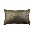 Overal in folie taupe champagne kussen 30x50 cm