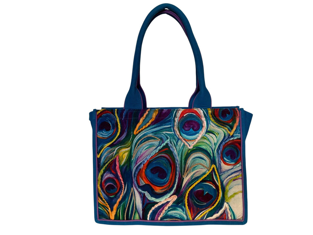 Tas dames shopper Peacock Feathers
