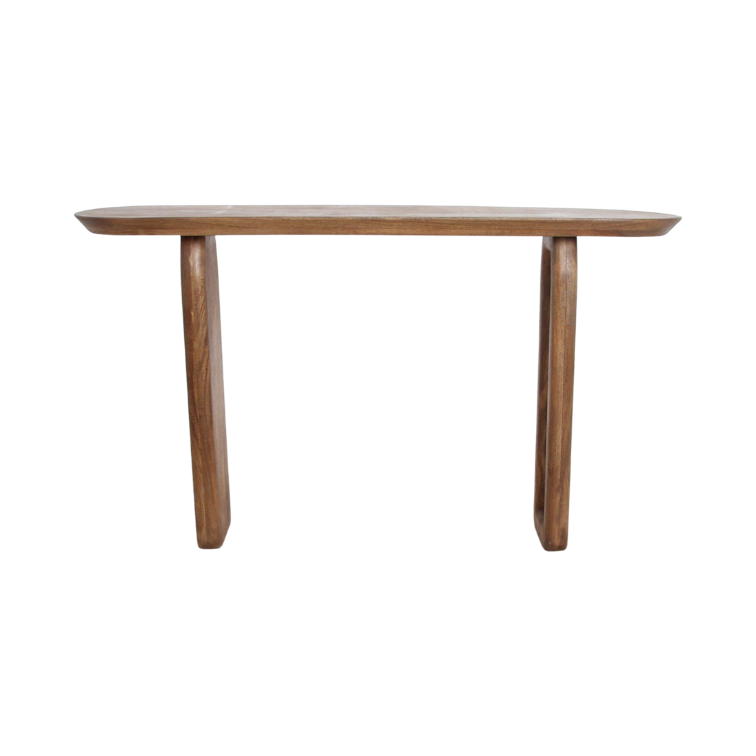 Bullnose consoletafel mangohout bruin - 140cm