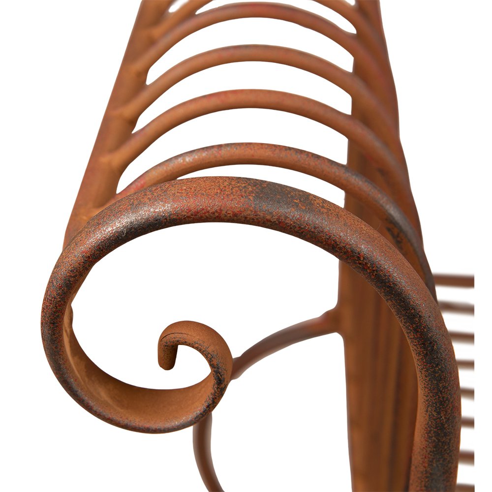 Tuinstoel 76x41x71 cm Bruin IJzer Terrasstoel