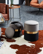 Hocker Mashike Zwart 36x44 cm