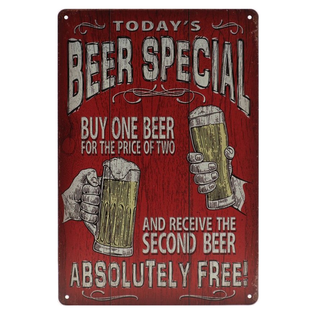 Bier Speciaal Retro Wandbord 30x20