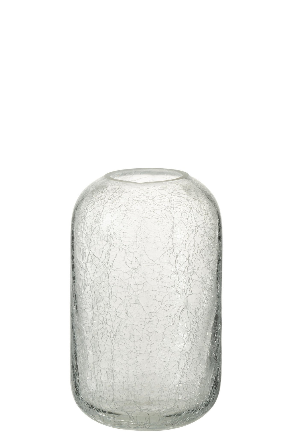 J -Line Windlicht Craquelé - Glas - Transparant - Small