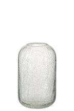 J -Line Windlicht Craquelé - Glas - Transparant - Small