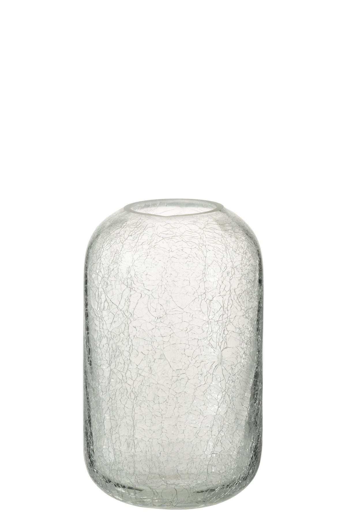 J -Line Windlicht Craquelé - Glas - Transparant - Small
