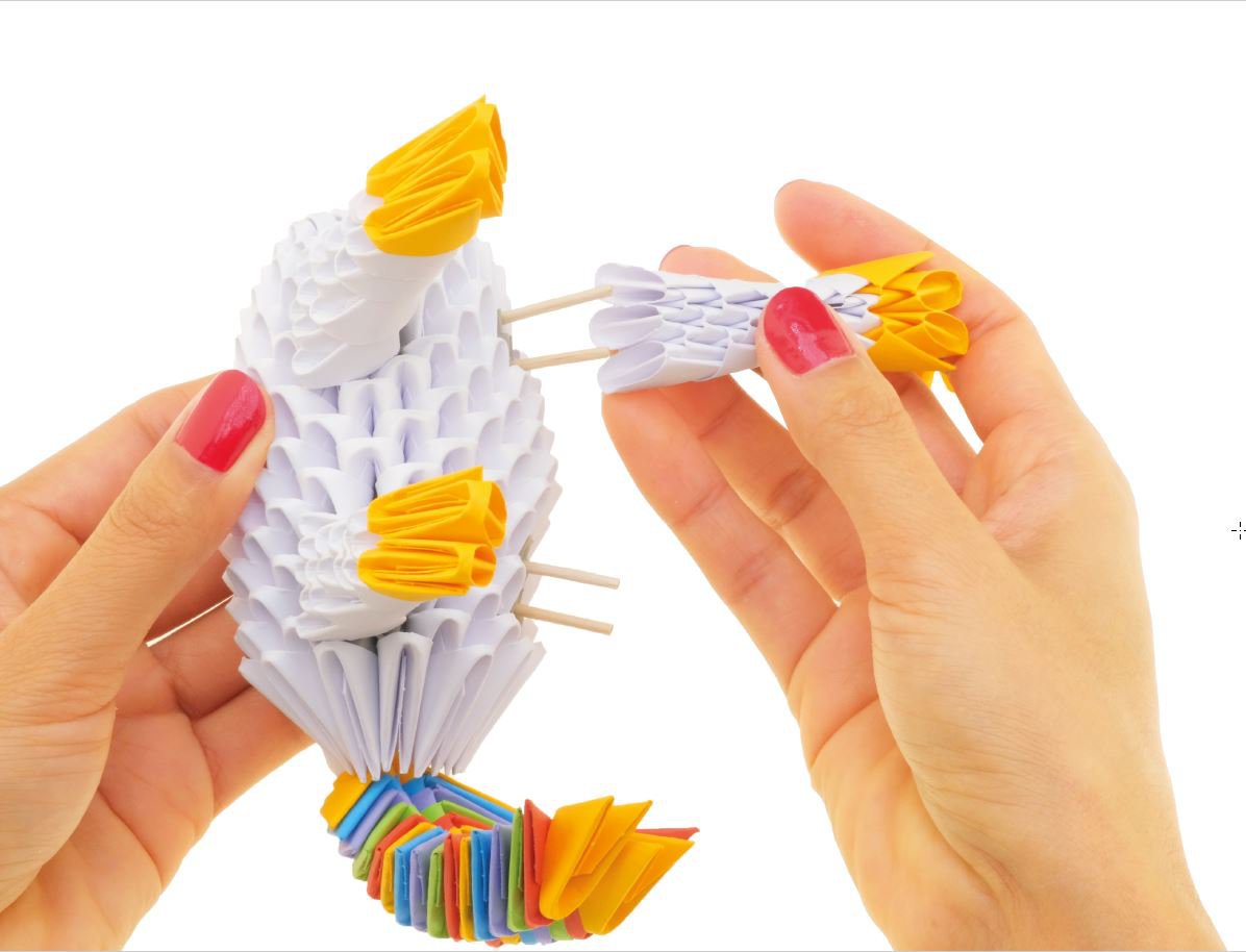 3D Model Origami Eenhoorn- Papier