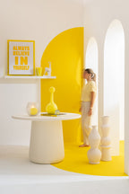 J-Line vaas Boris - keramiek - wit