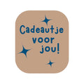 Etiketten – Cadeautje voor jou - Kraft – 250 Stuks